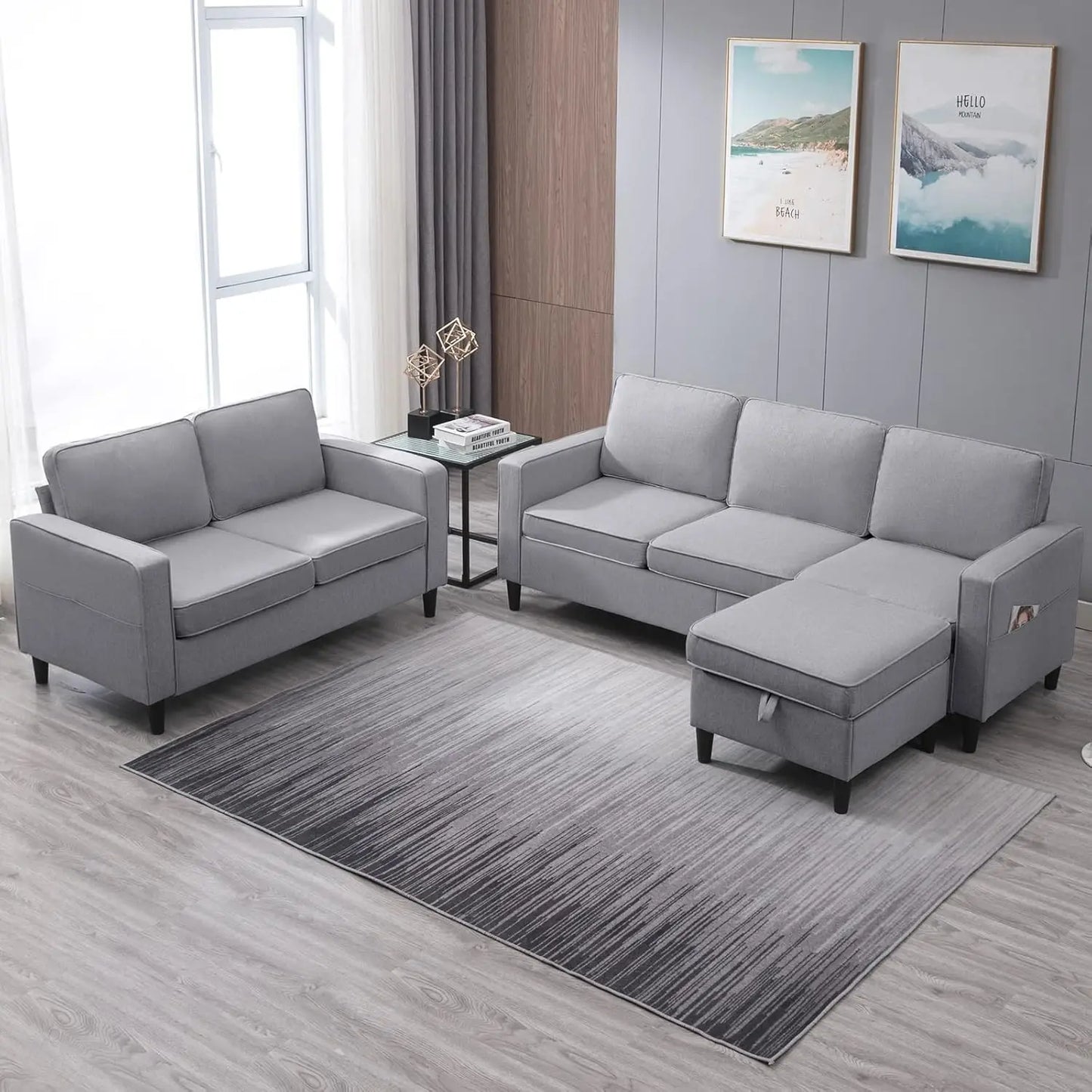 4 Piece Living Room Sofa Sets