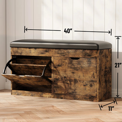 Shoe Storage Bench with Lift Top