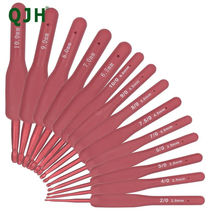 14pc Red Knitting & Weaving Tool Set