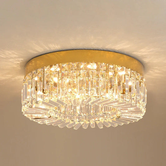 Gold Luxury Crystal Ceiling Lamp