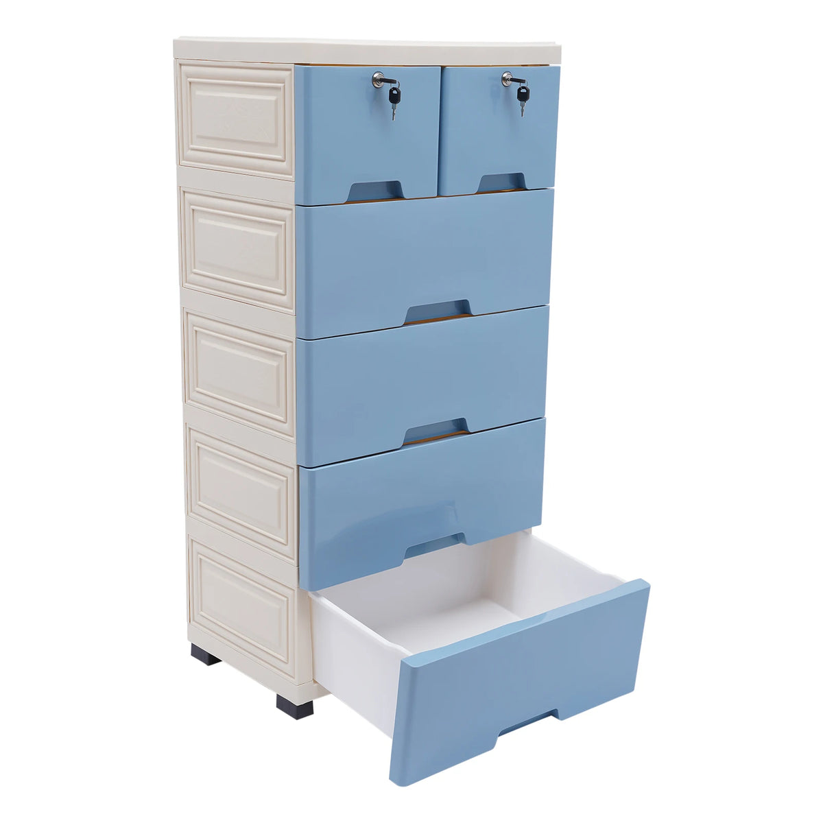 Classic 6 Drawer Plastic Dresser