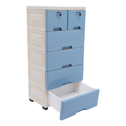 Classic 6 Drawer Plastic Dresser