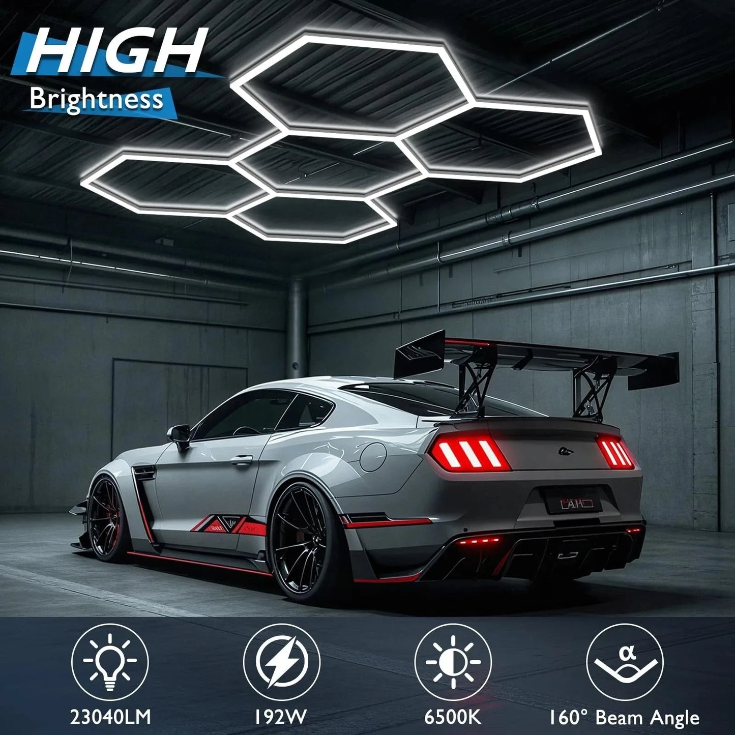 Hexagon LED Garage Light