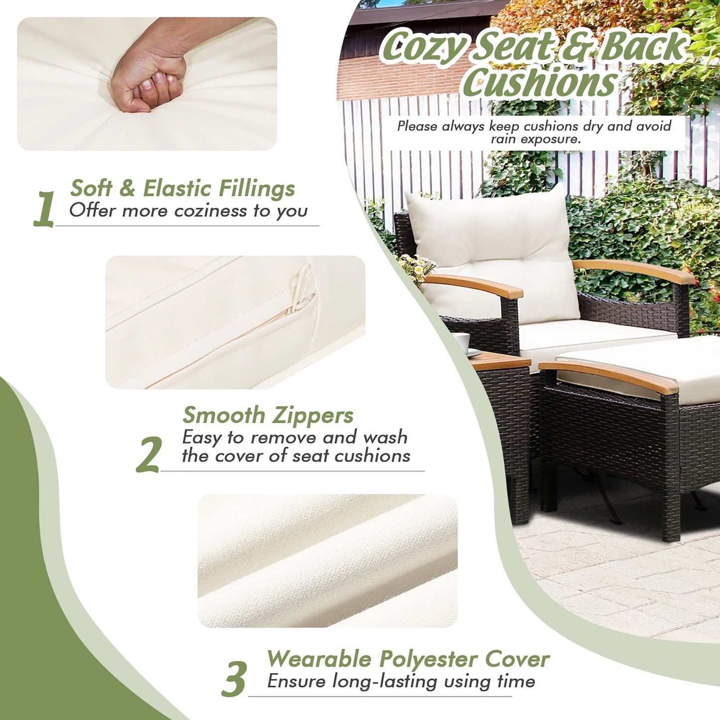5PCS Patio Furniture Set