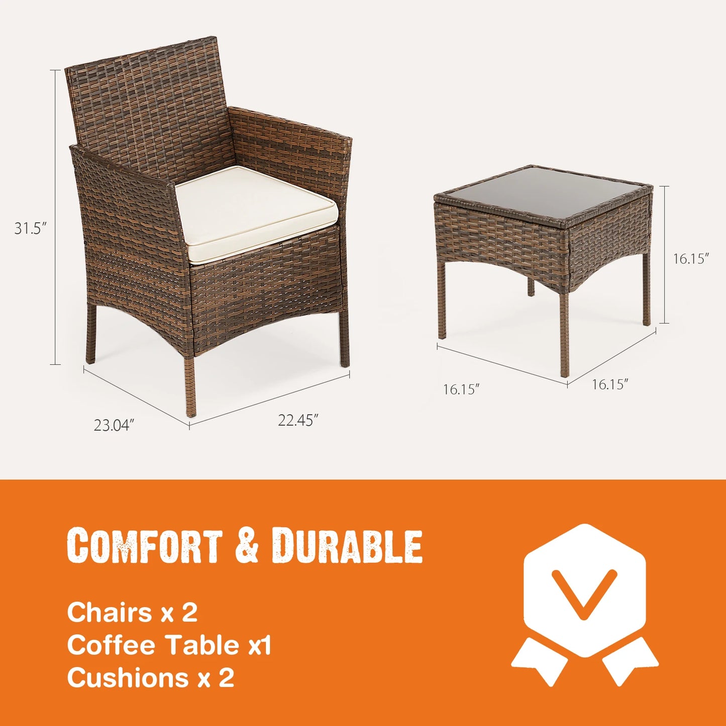 JHK Set Outdoor Patio Set