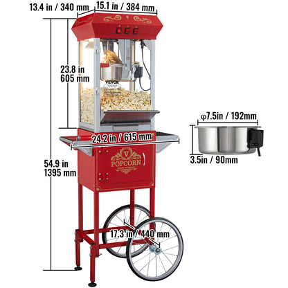 8/12Oz Electric Popcorn Maker