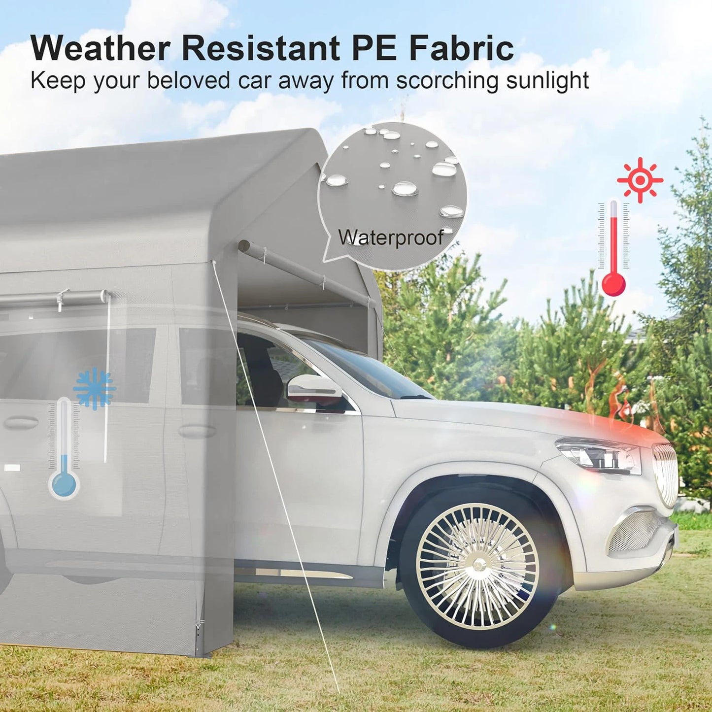 Carport 10x20 Ft, Portable