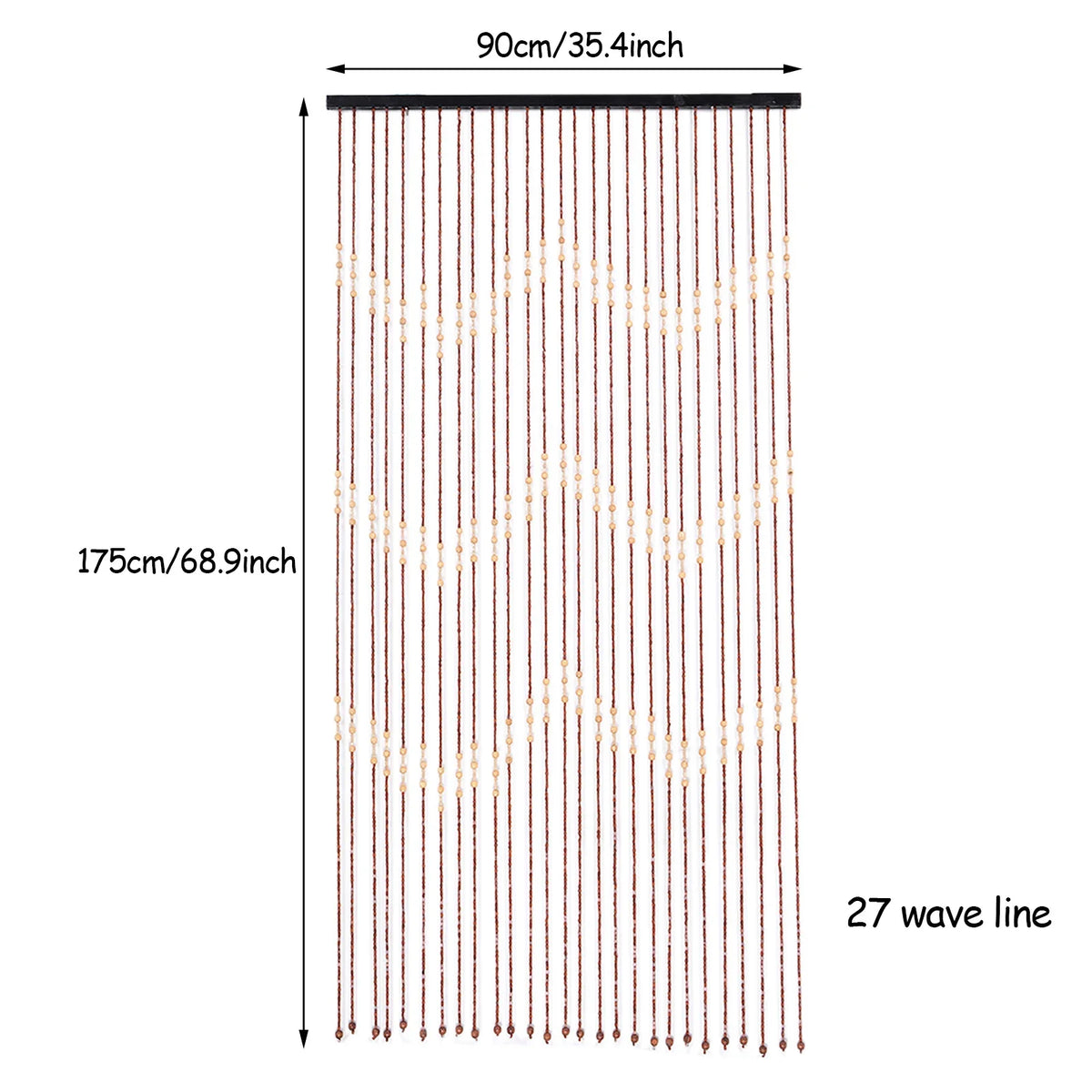 90x175CM 27 Lines Door Curtain