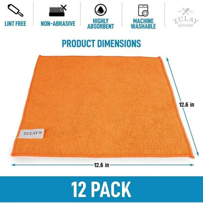 10-Pack Microfiber Cleaning Cloths