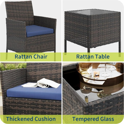 3 Piece Patio Furniture Set
