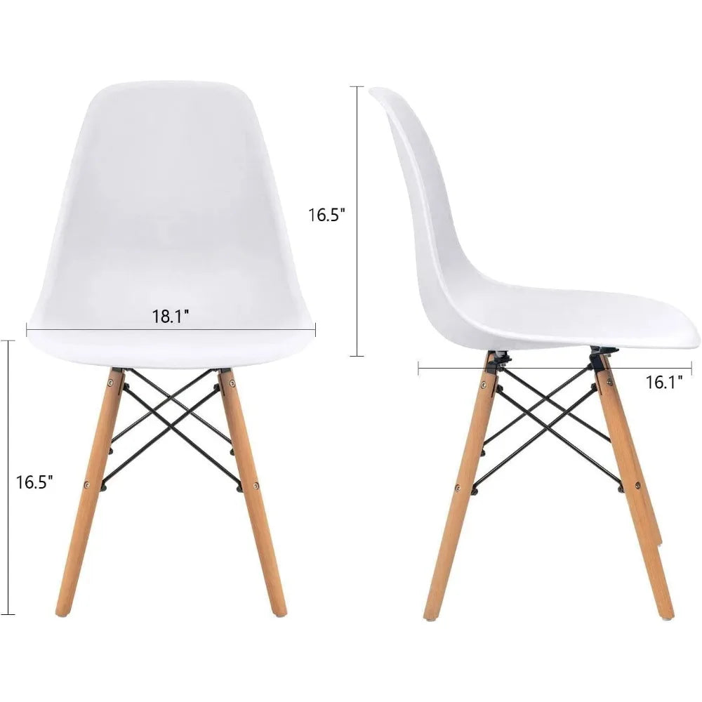 Modern Shell Dining Chair Set of 4