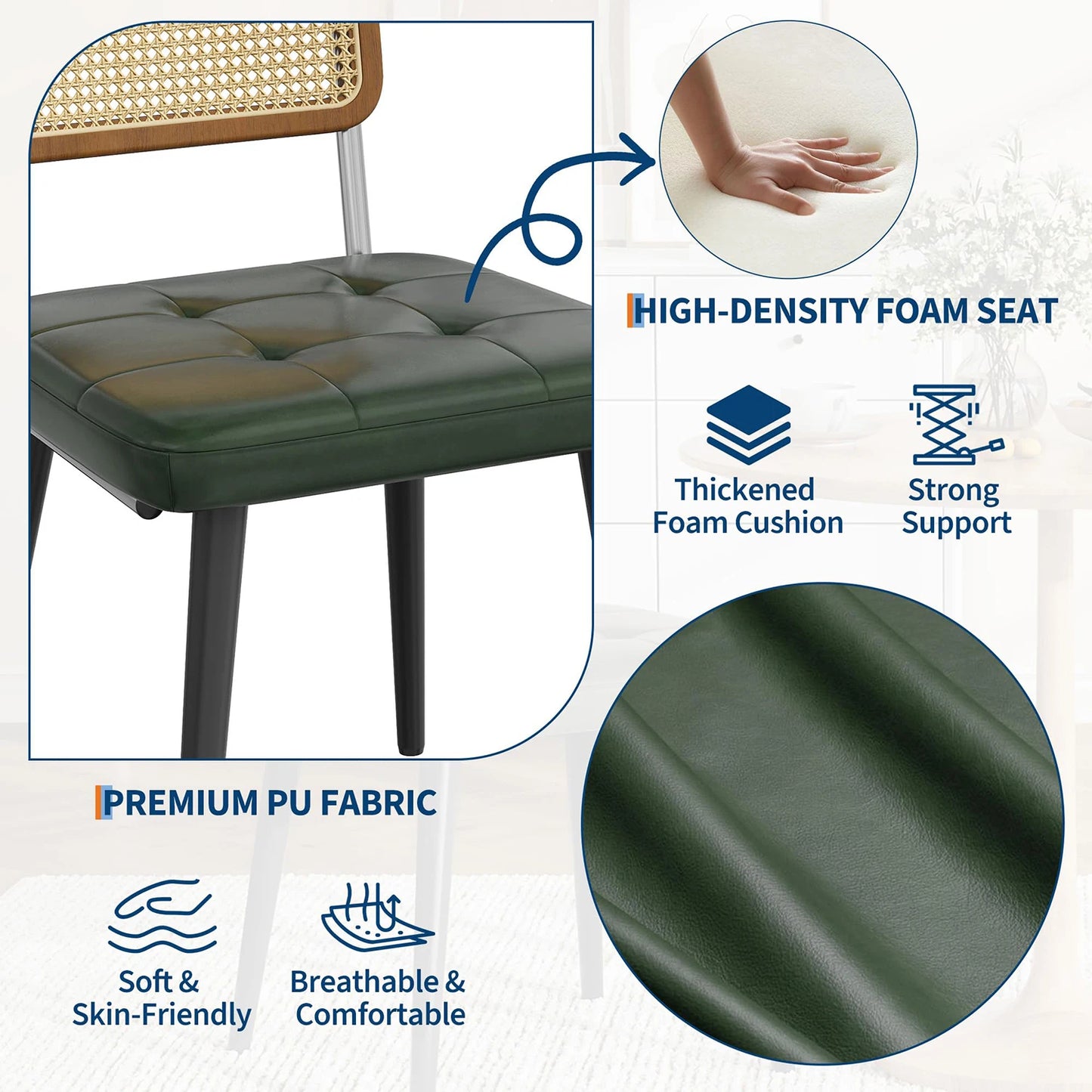 2 Pack  Dining Chairs