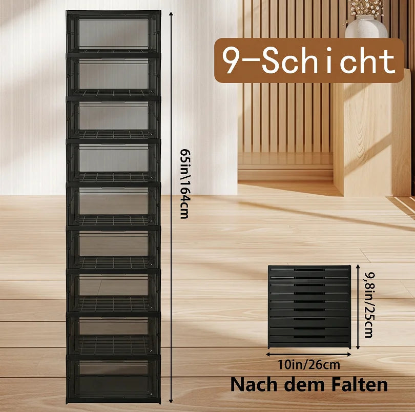 Assembly-free Foldable  Shoe Box
