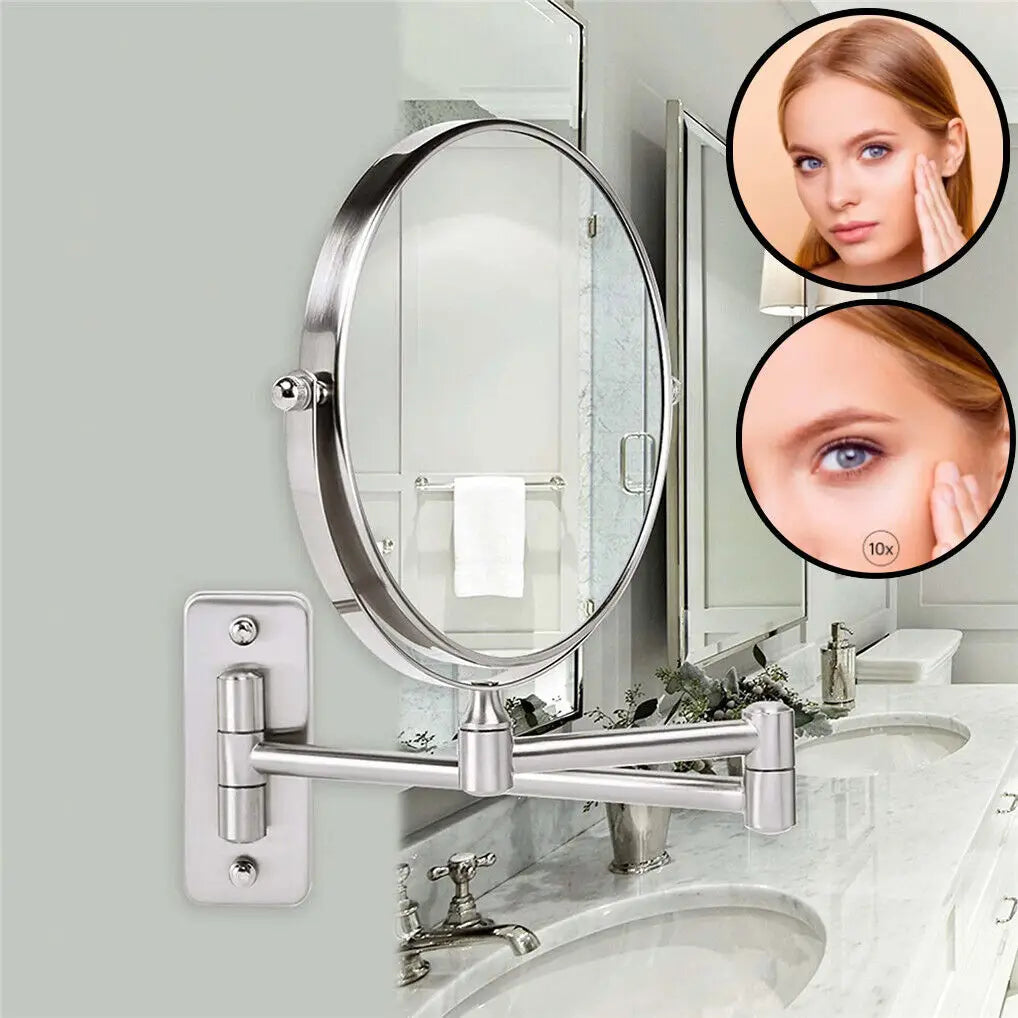 10X Magnifying Wall Mounted Mirror