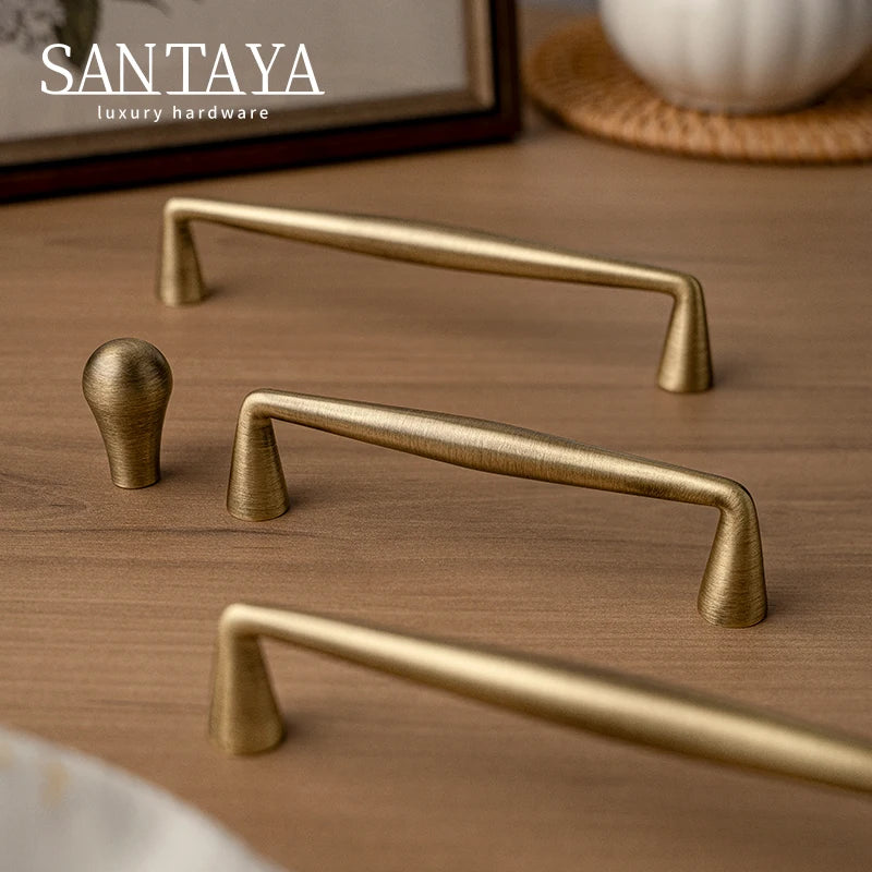 Solid Antique Brass Handle