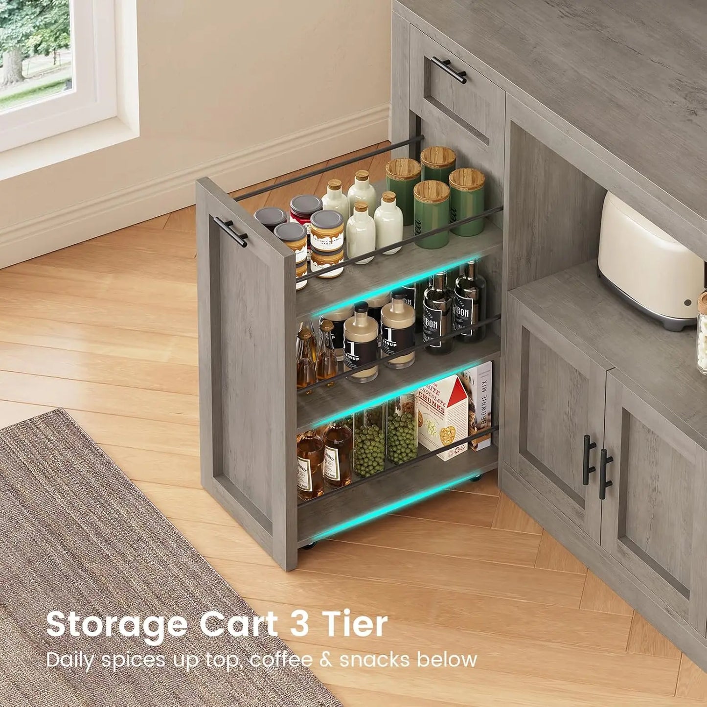 71 Inch Wide Pantry Cabinet
