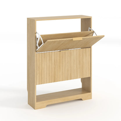 Narrow Shoe Storage Cabinet