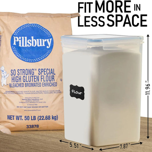 2Pcs Large Airtight Food Storage