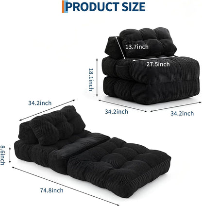 3-in-1 34" Folding Sofa Bed