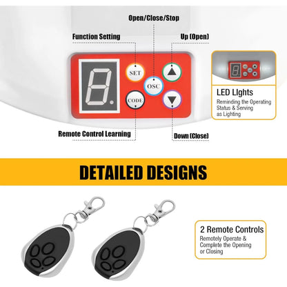 100W Electric Roll Up Garage Door Opener