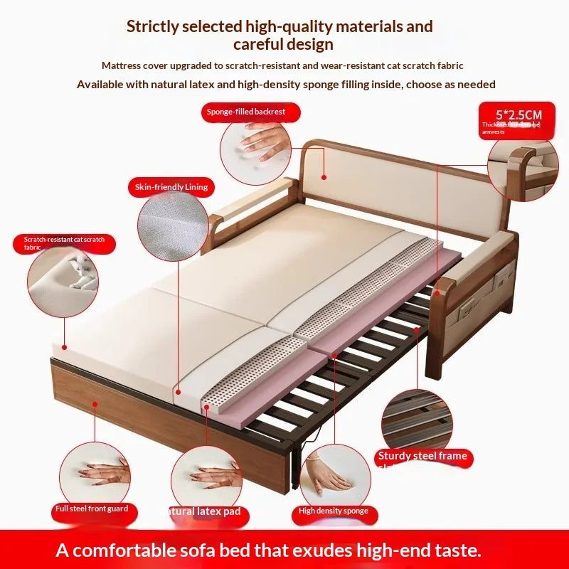 Light Luxury Foldable Sofa Bed