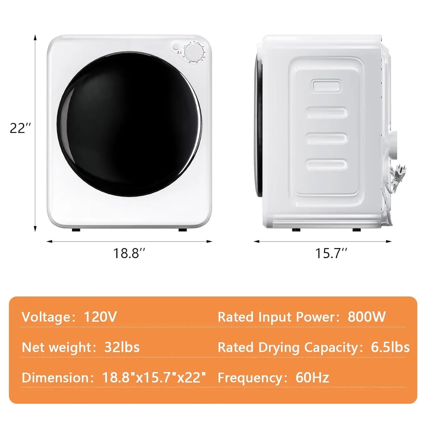 Portable Washer and Dryer Combo Set