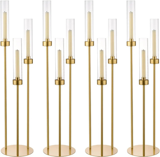 2/4/6/8/10pcs Gold Candelabra