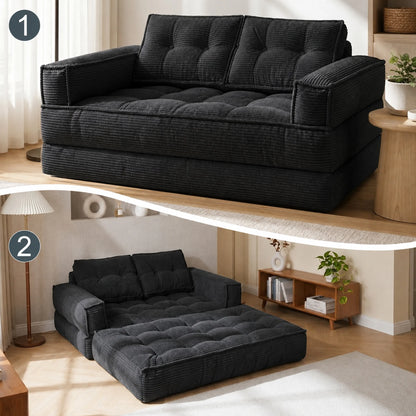 51" 2-Seater Modular Corduroy Sofa