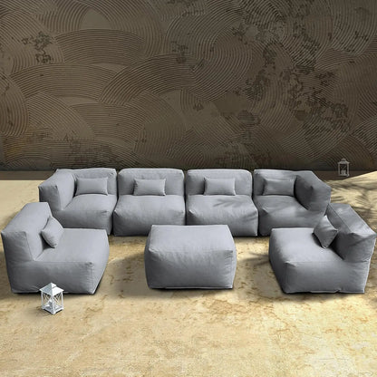 Patio Furniture Set Bean Bag 9 Pieces