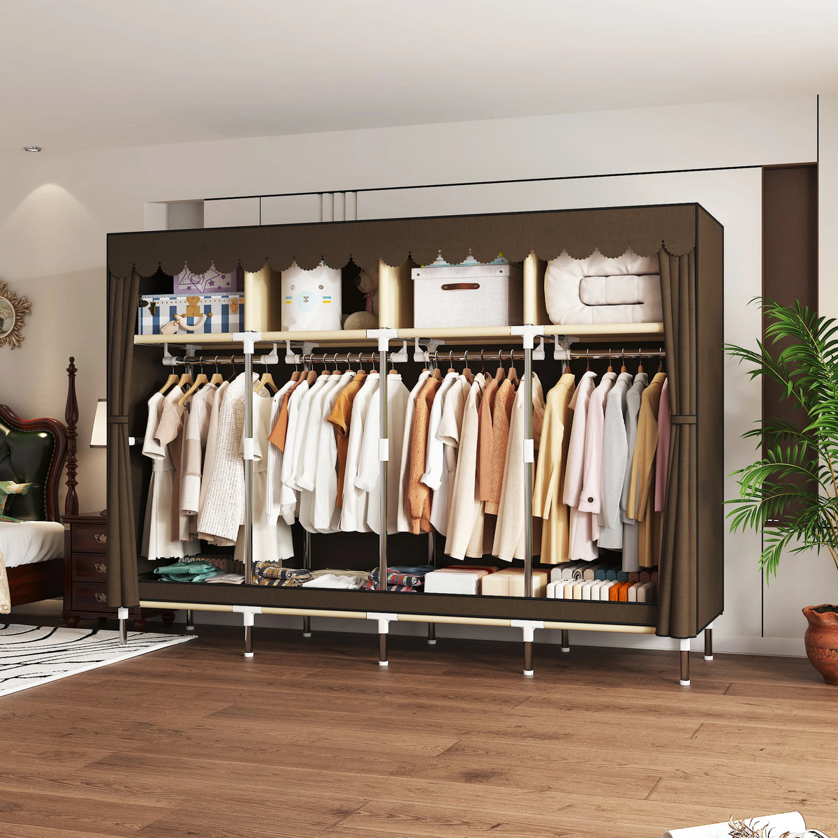 Heavy Duty Fabric Wardrobe