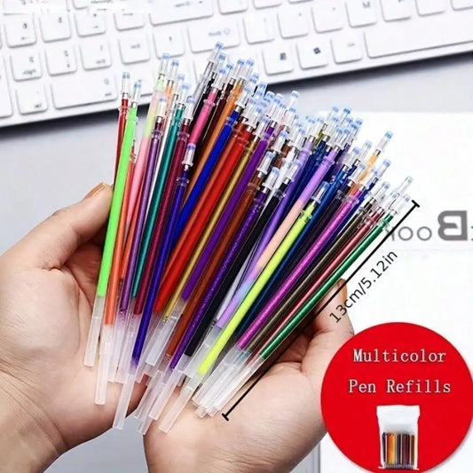 100Pcs/Set of Gel Pen Refills -  (Pens Not Included)