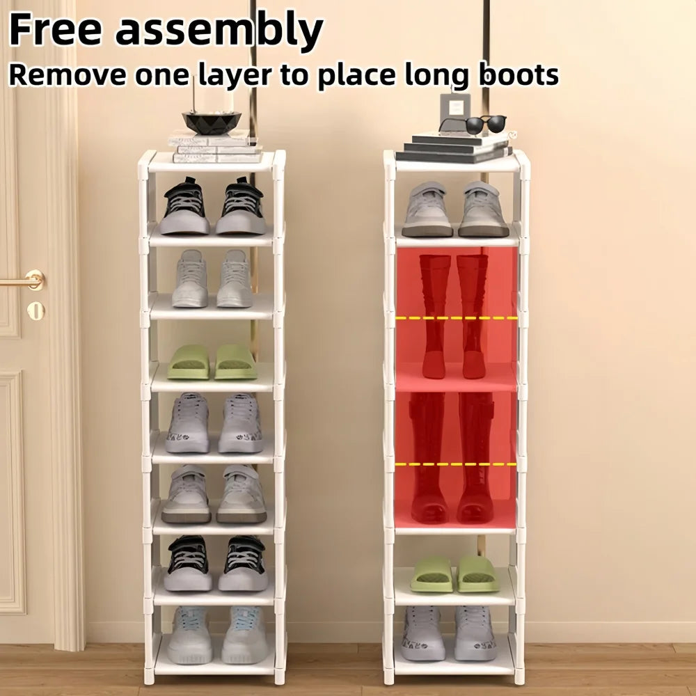 1 Piece Dustproof Single-Row Multi-Layer Shoe Organizer