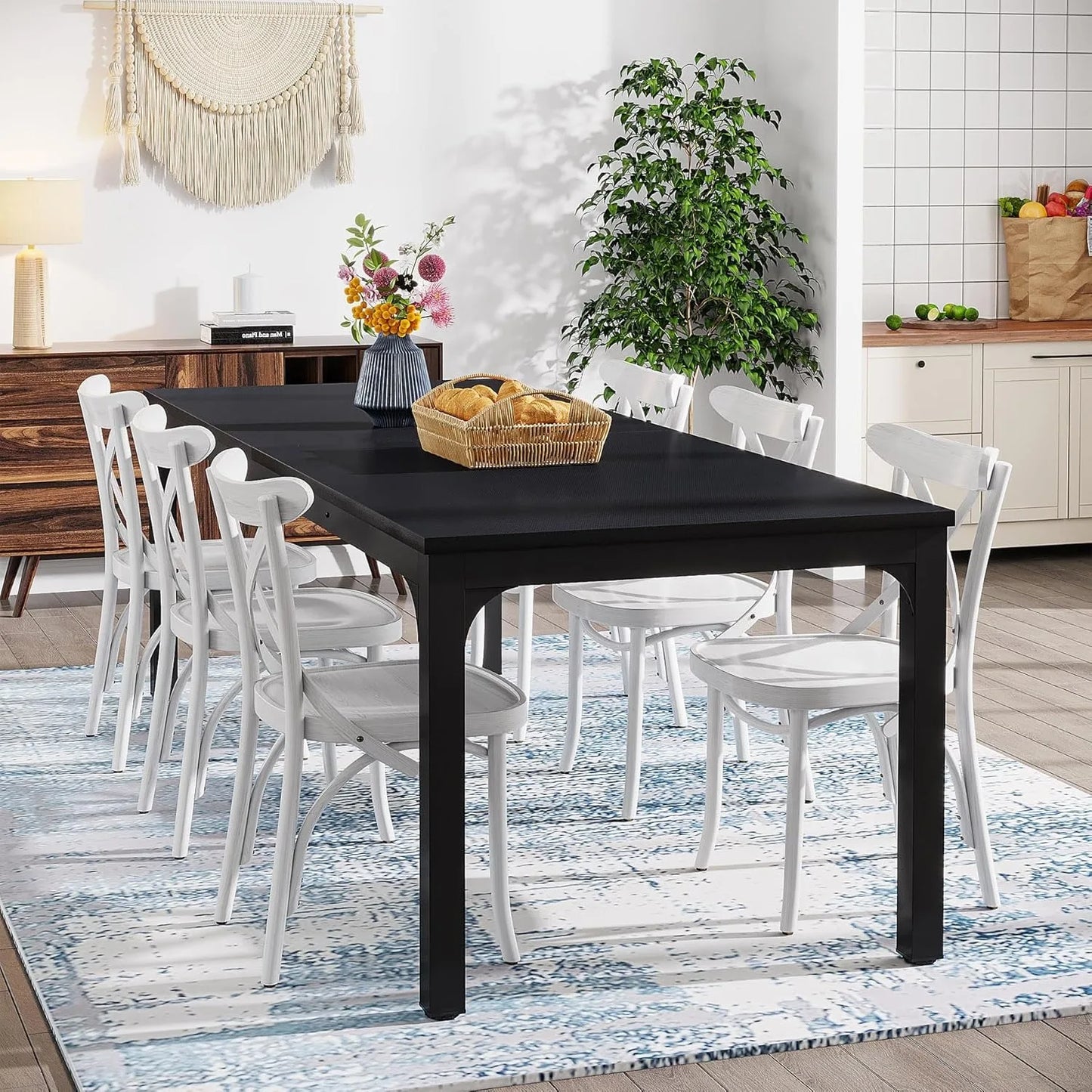 78.7 Inches Long Dining Table for 6-8 Person