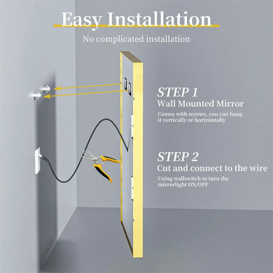 Large LED Bathroom Mirror