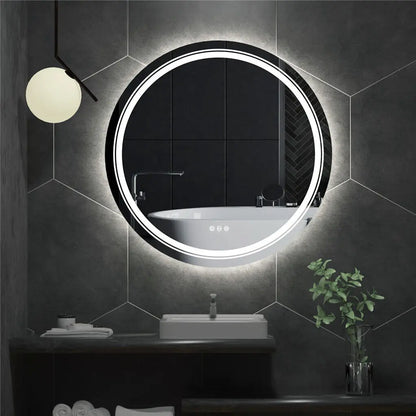 Round Illuminate Bathroom Mirror