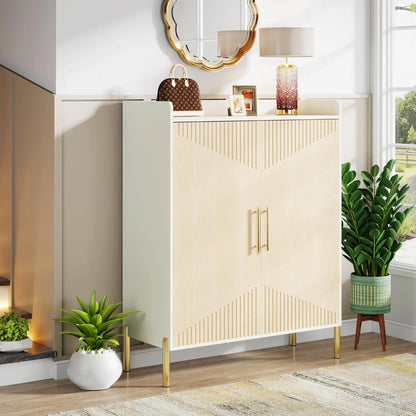 6-Shelf Shoe Storage Cabinet with Doors