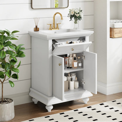 24" French Country Bathroom Vanity