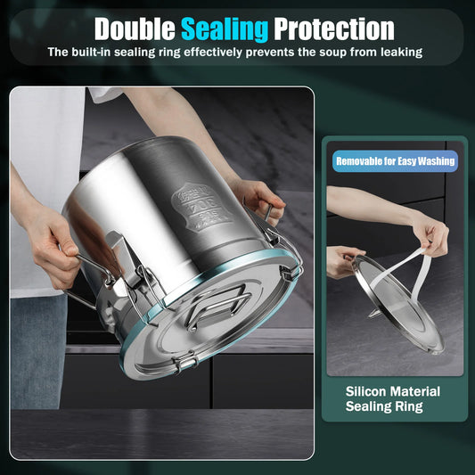 12L 304 Stainless Steel Container