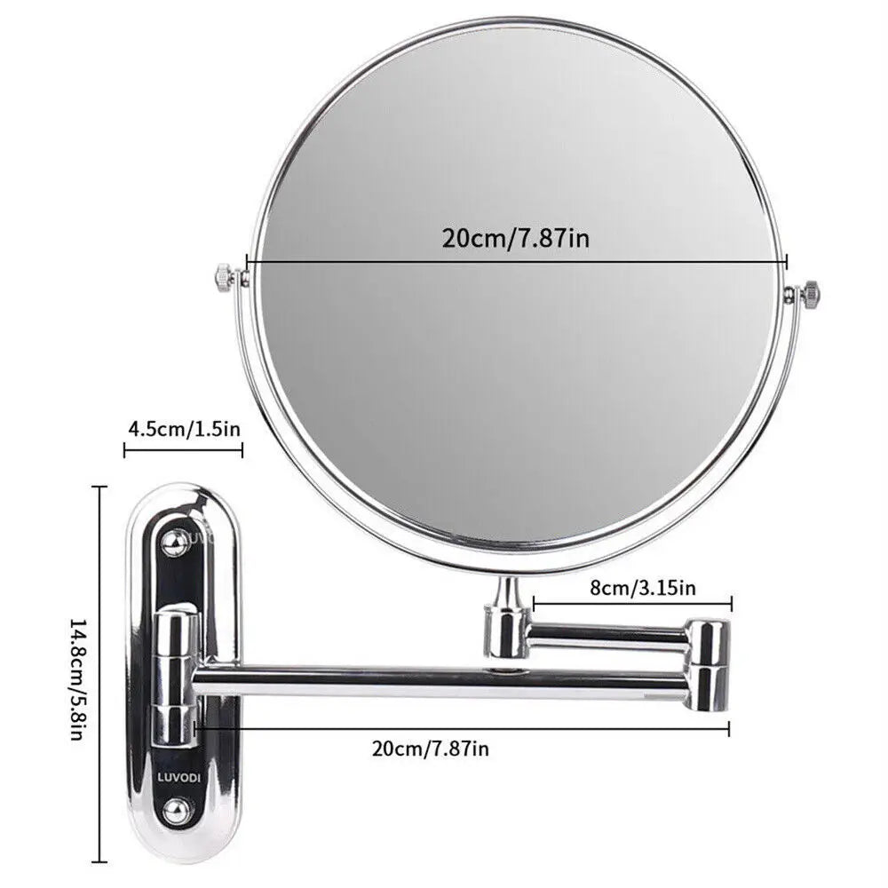 10X Magnifying Wall Mounted Mirror
