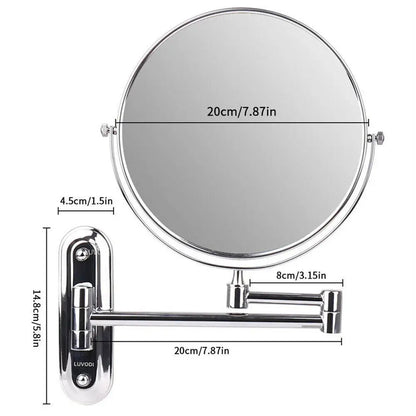 10X Magnifying Wall Mounted Mirror