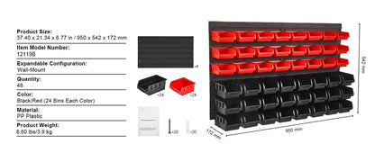 SucceBuy Wall Mounted Storage Bins