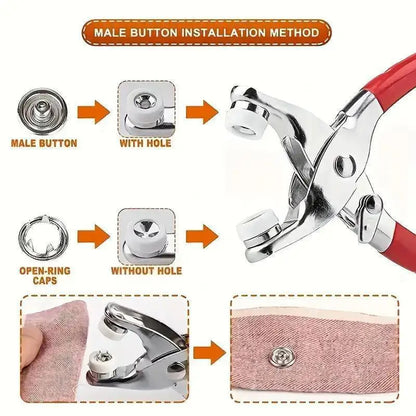 100pcs , Metal Color Pliers Snap Button Claw