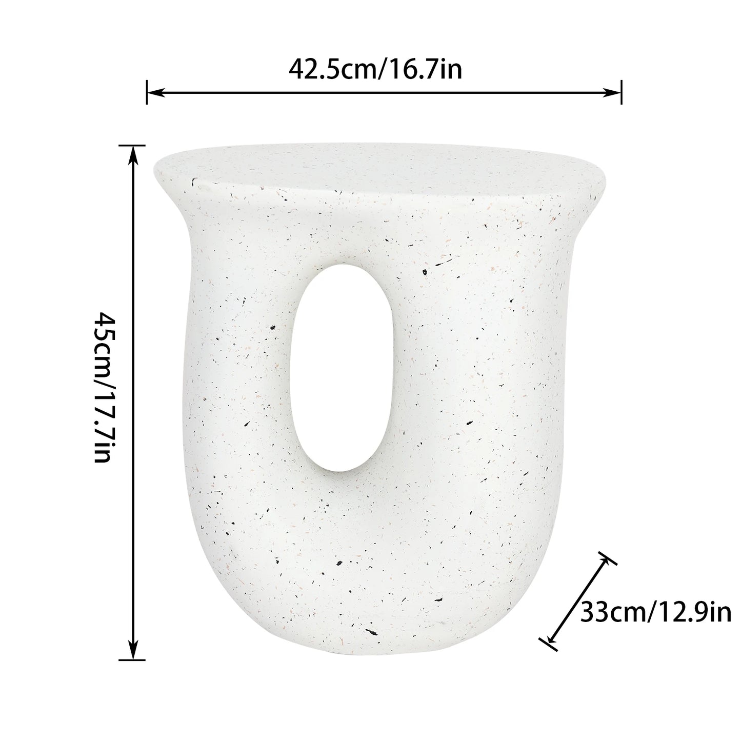 U-Shaped  Side End Table