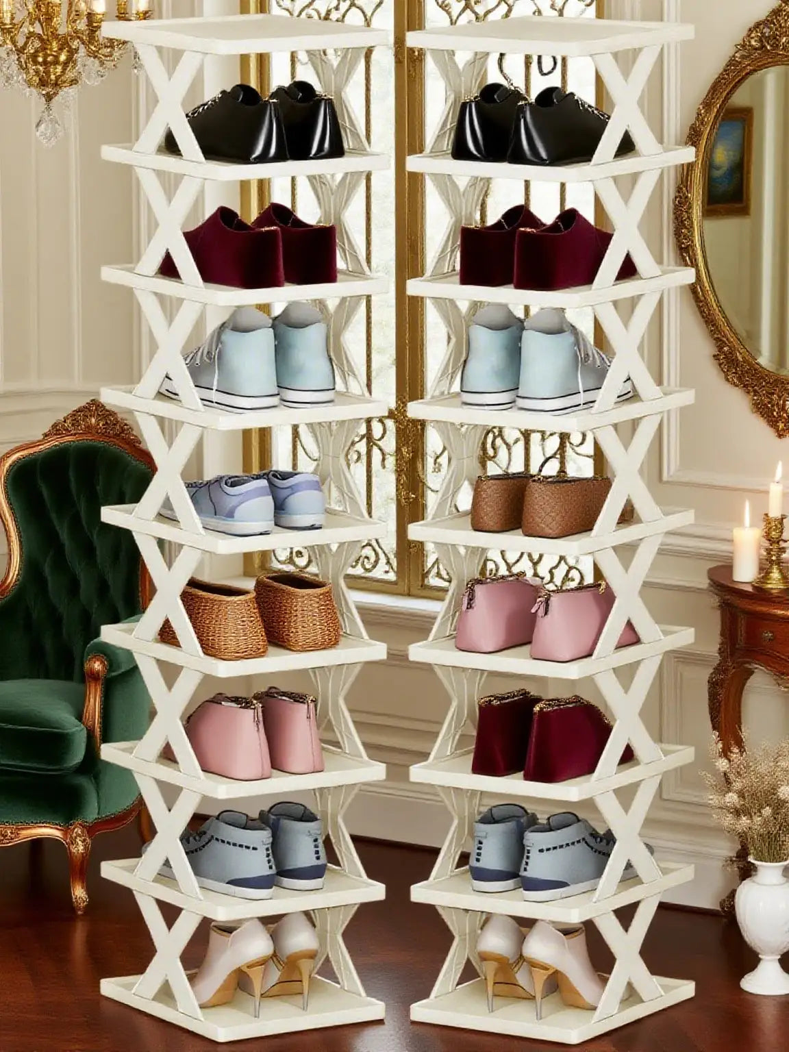 9/6 Tier Narrow Shoe Rack