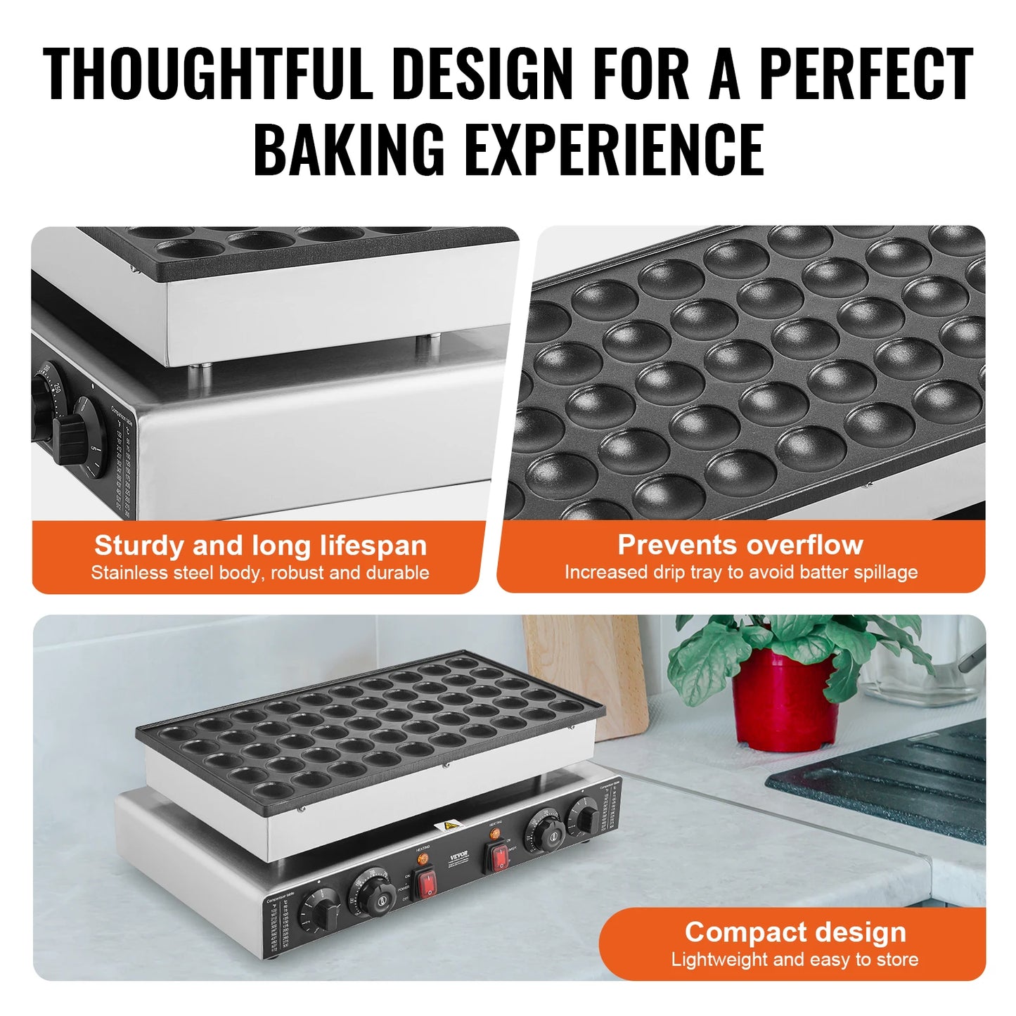 50Pcs Mini Dutch Pancake Maker