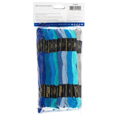 36 Skeins Blue Embroidery Floss