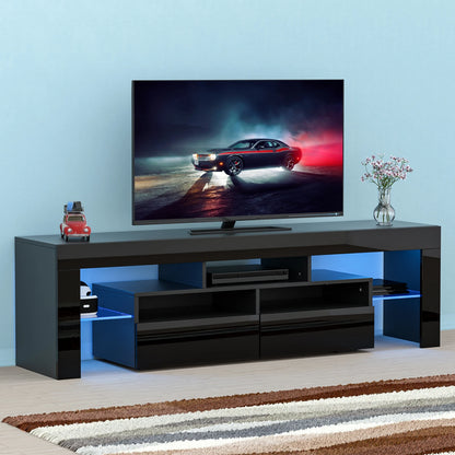 LED TV Stand for Living Room w/20 Colors Lights