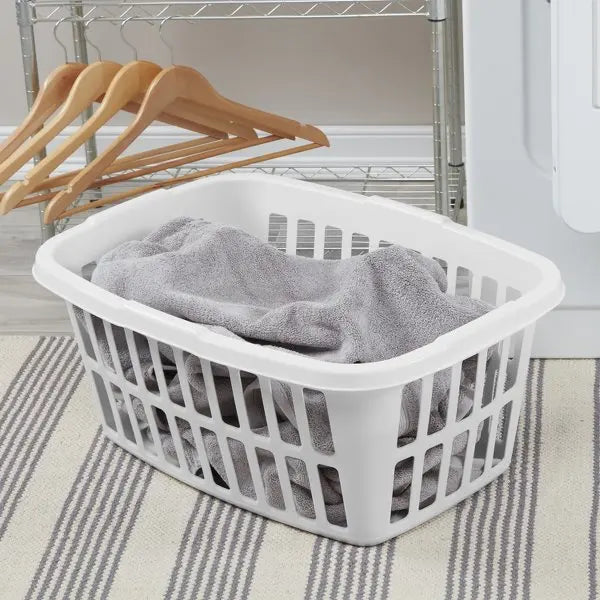 Laundry Baskets Plastic White