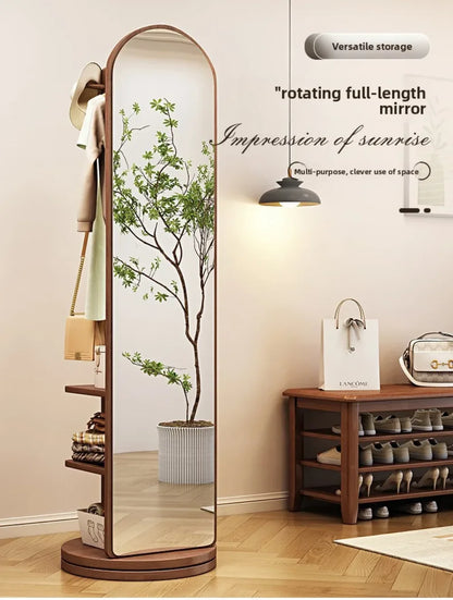 Solid Wood Floor Mirror