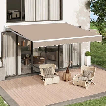 8.2'x6.5' Manual Patio Awnings